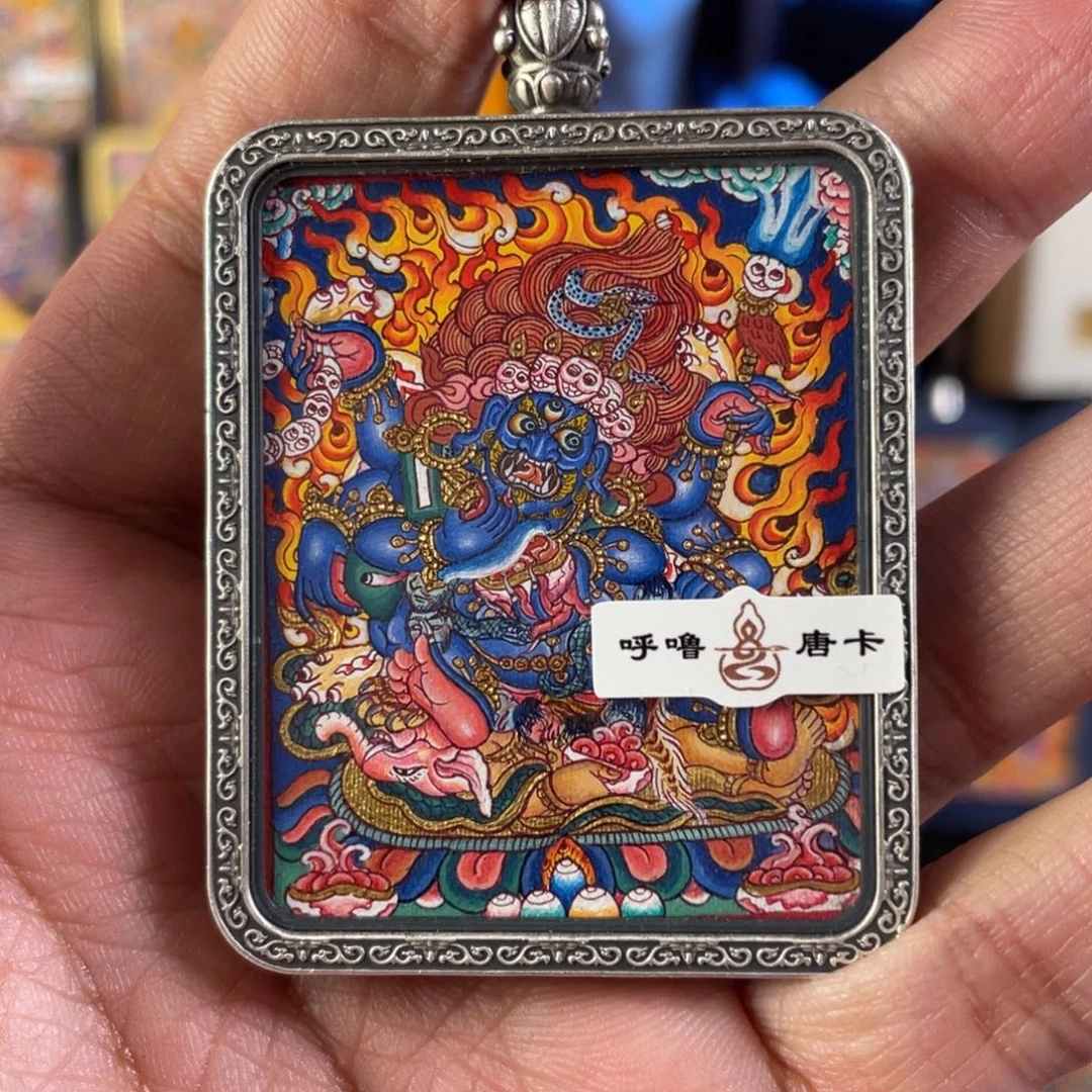 国***强吊坠亮亮热贡唐卡……呼噜唐卡
