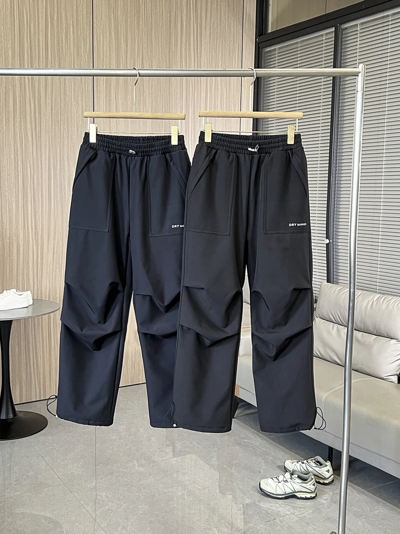 加绒加厚防风水户外机能小直筒伞兵裤脚立体剪裁四面弹软壳冲锋裤