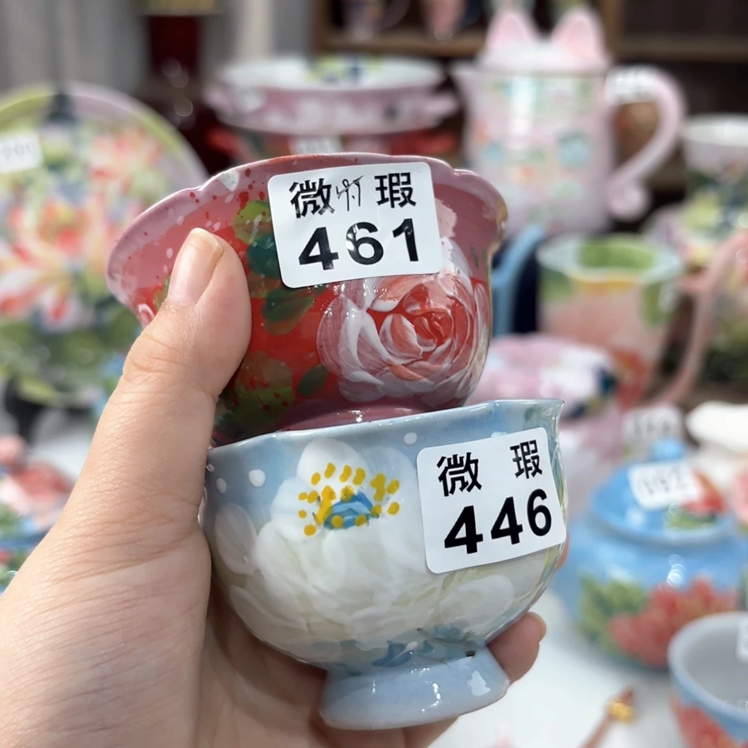 晚****享景德镇手绘高温釉下彩陶瓷茶具