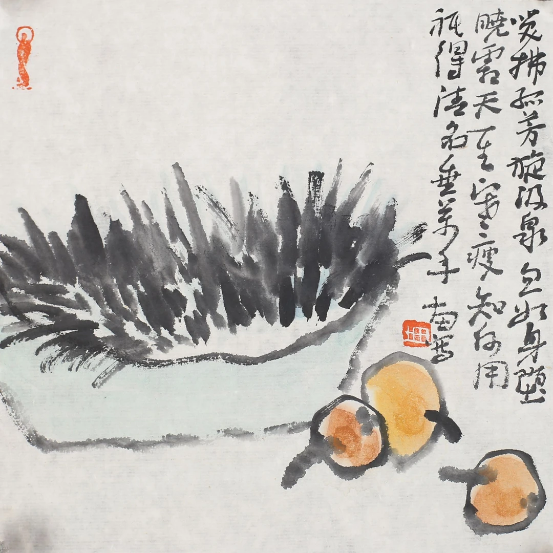 陈十田枇杷清供 17cm×17cm 0.25平尺