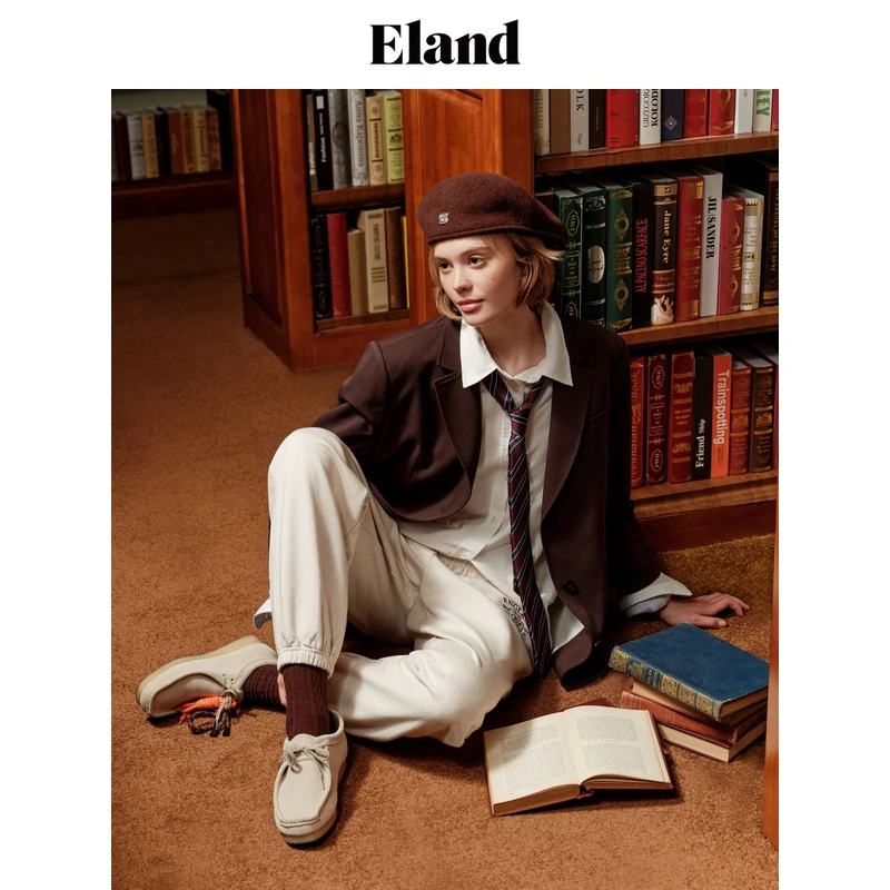 【女装优选WL】Eland衣恋西装外套女柔软通勤西服EEJKE49E03