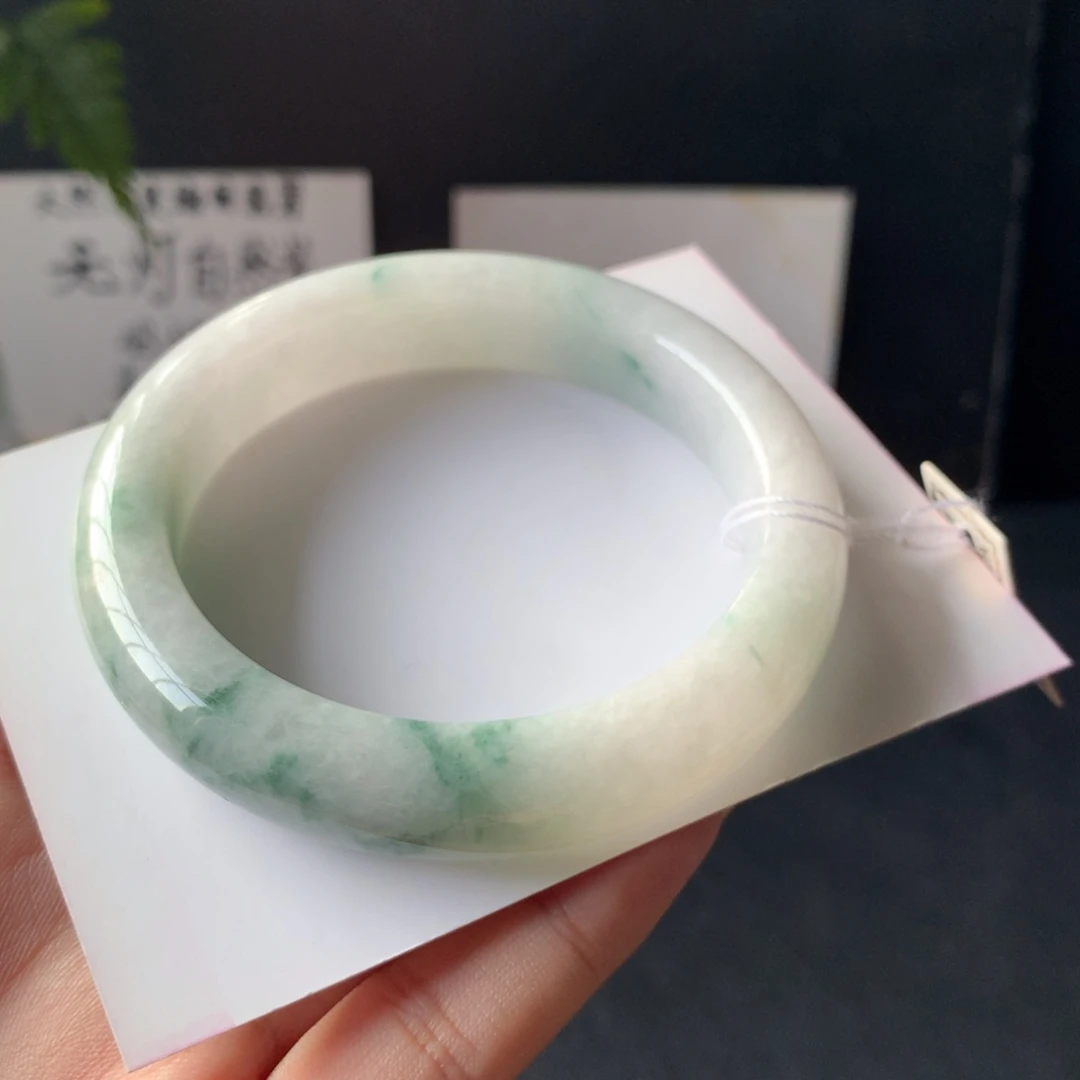 翡翠未镶嵌手镯46号55.2-12.4-9.1