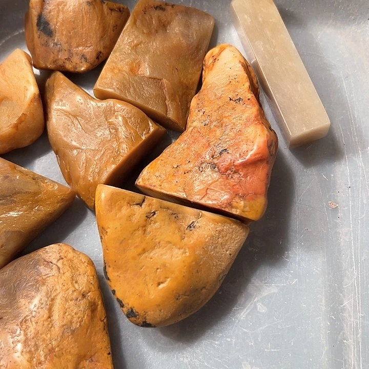 昌化石印石雨*昌化石印石带皮章