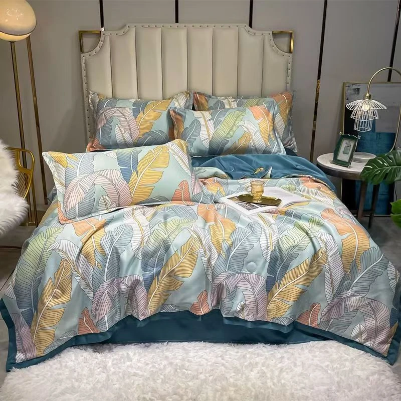 【试睡30天】羽翼风情夏被四件套2*2.3米夏被床单两个枕套防蹬透气