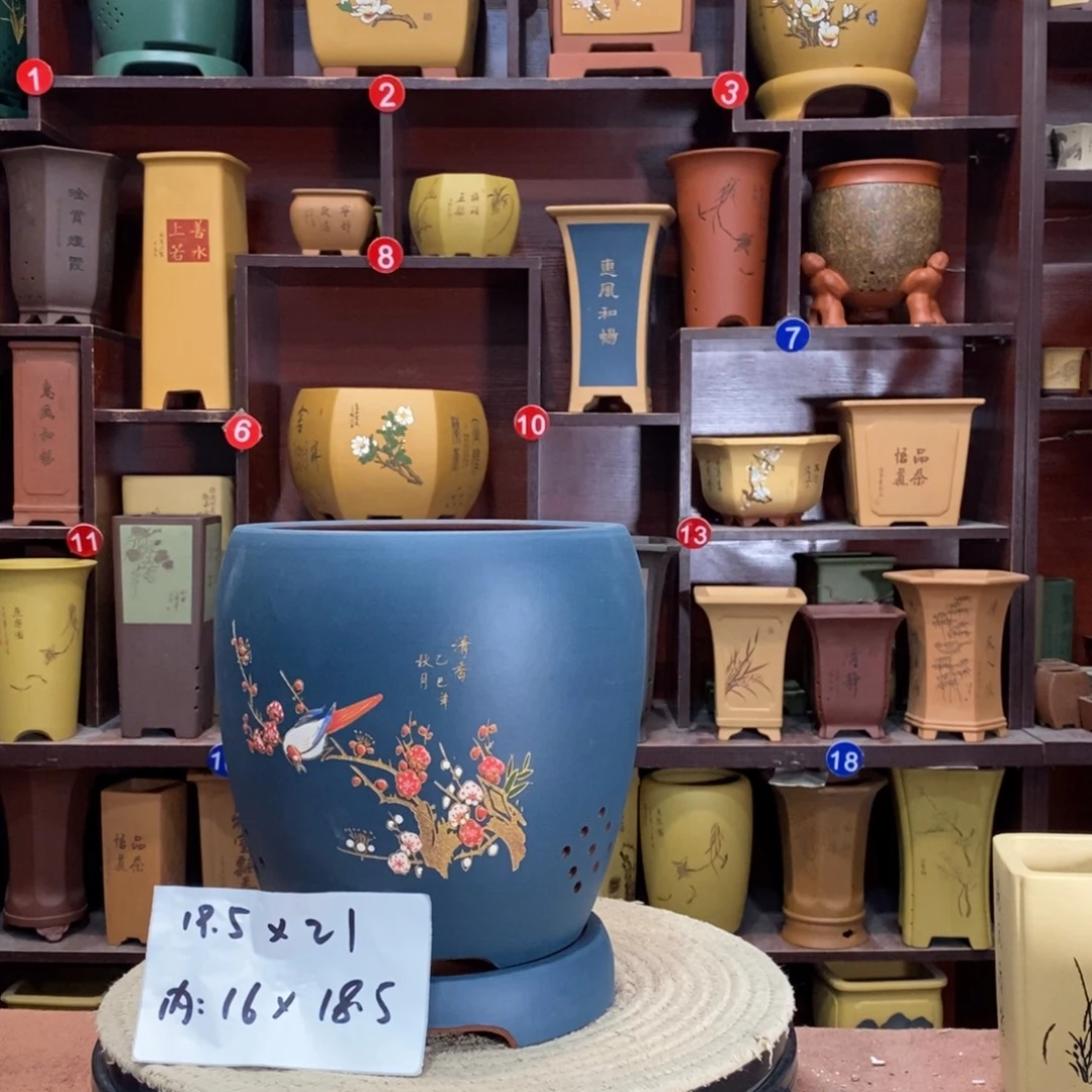 紫砂艺术紫砂花盆