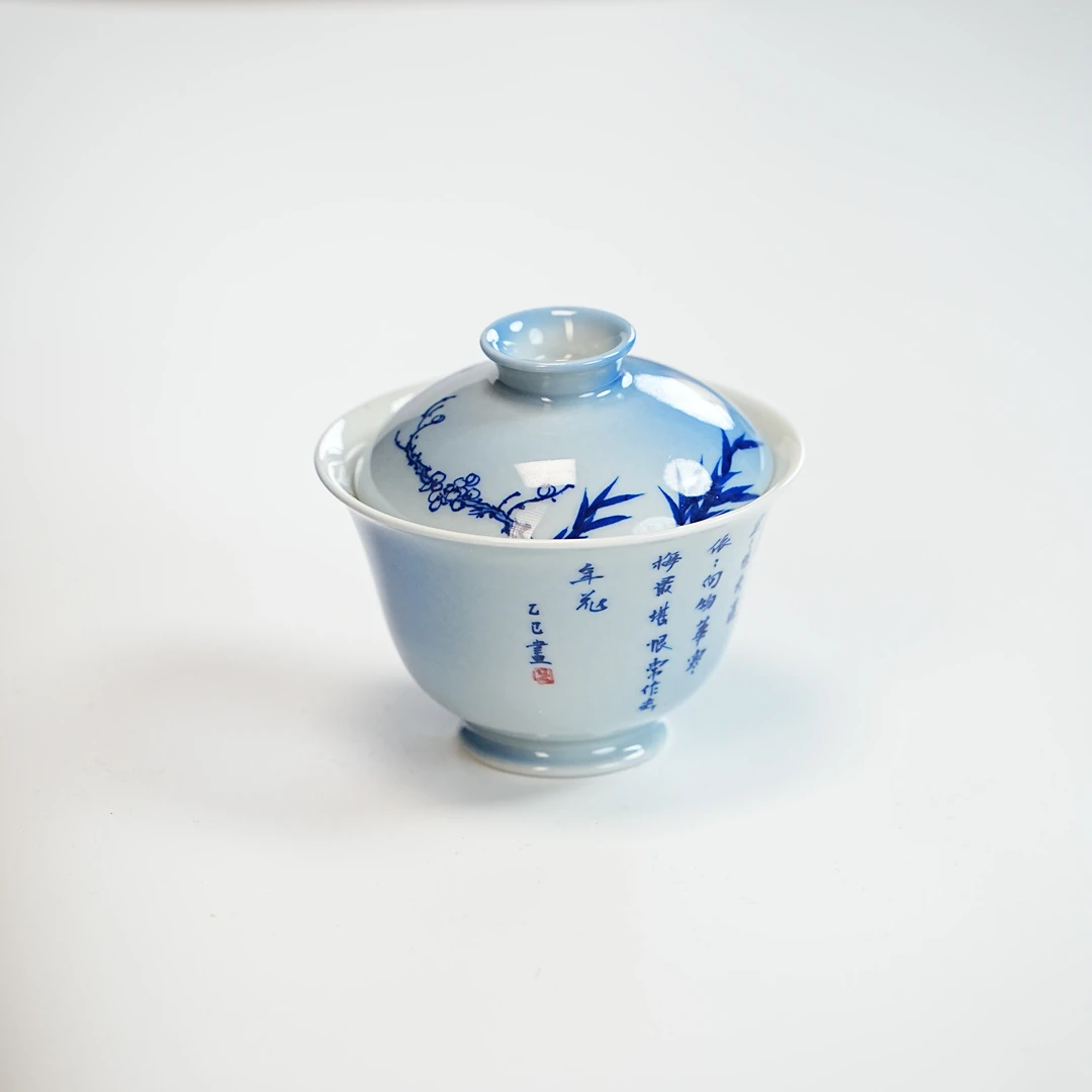 红丰窑 梅花盖碗 mlhfy0325