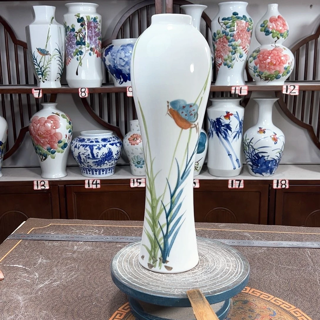 摆件景德镇陶瓷美竹