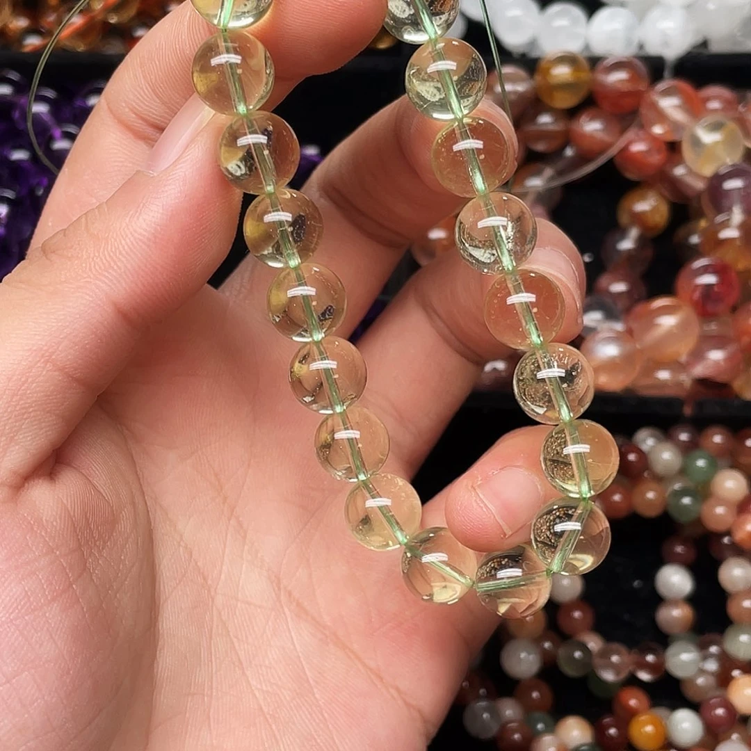 水晶手链未镶嵌竹叶青10+