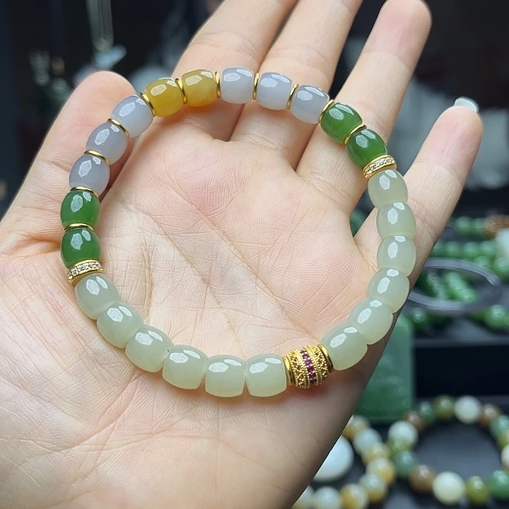 和田玉未镶嵌手链