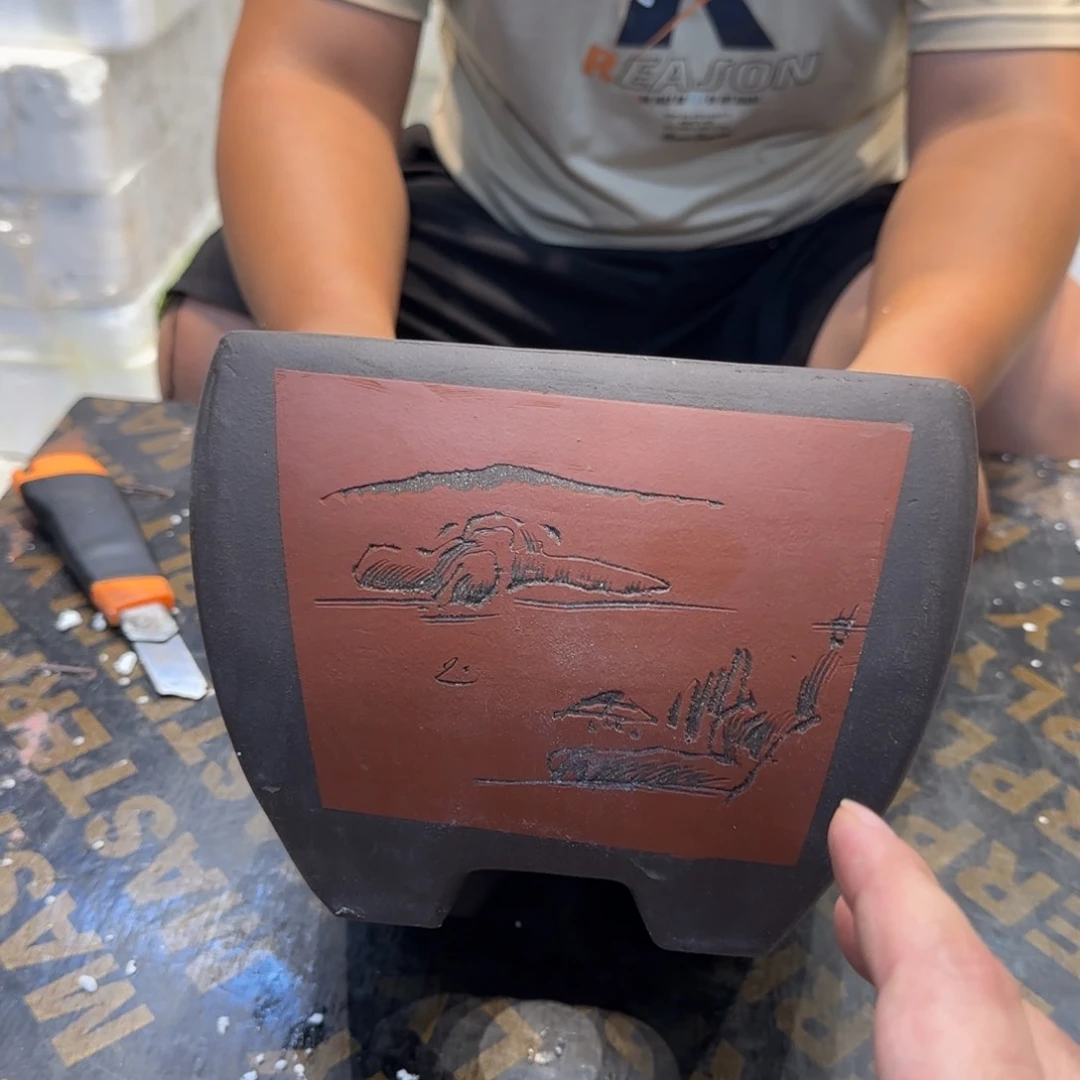 紫砂花盆口径20厘米