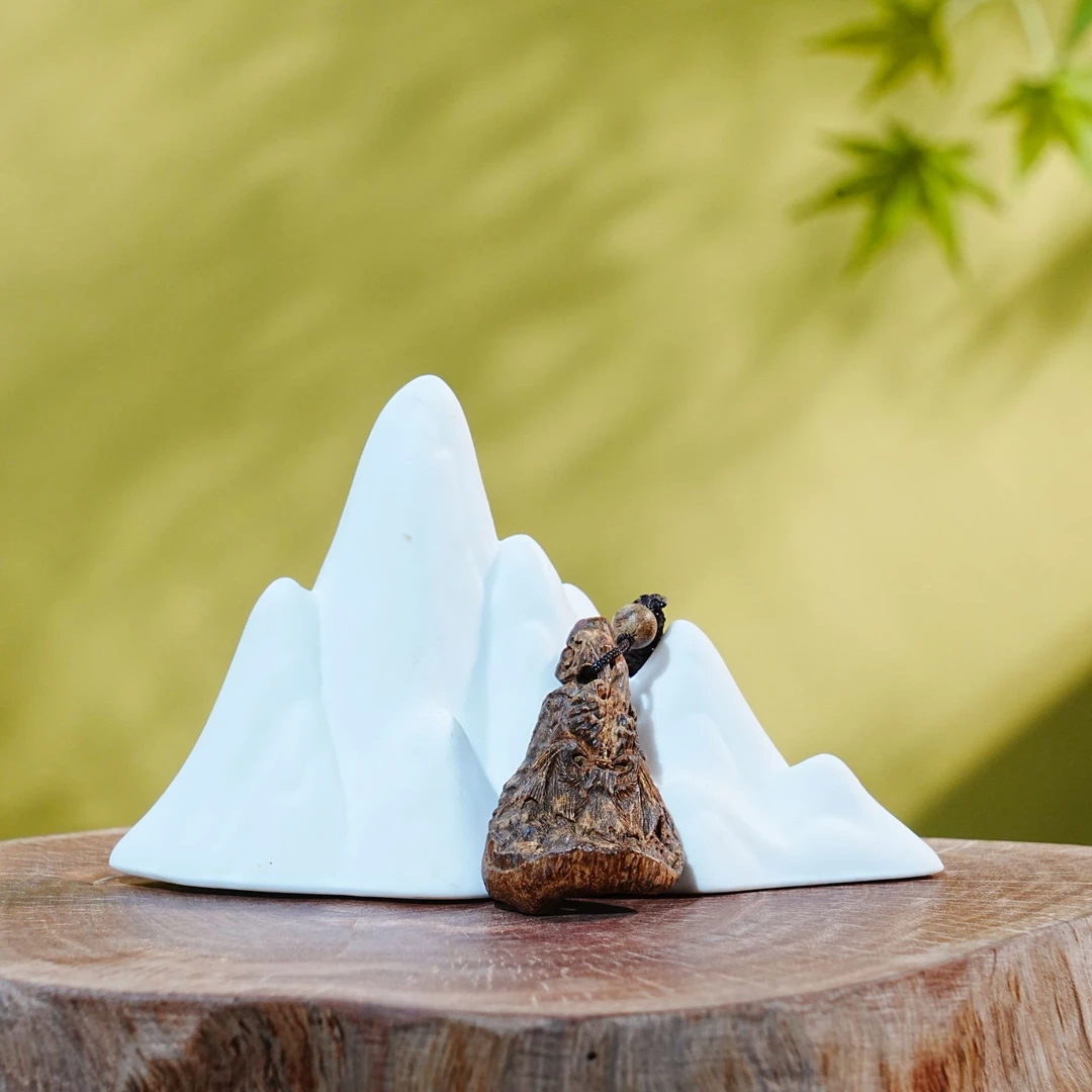 【毕业级】加里曼丹合美有福沉香雕件 2.7g T251120018 F