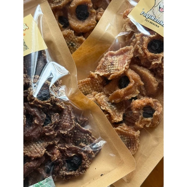 纯手工宠物零食烘干蓝莓鸭肉/鸡肉球补钙易吸收猫犬通用