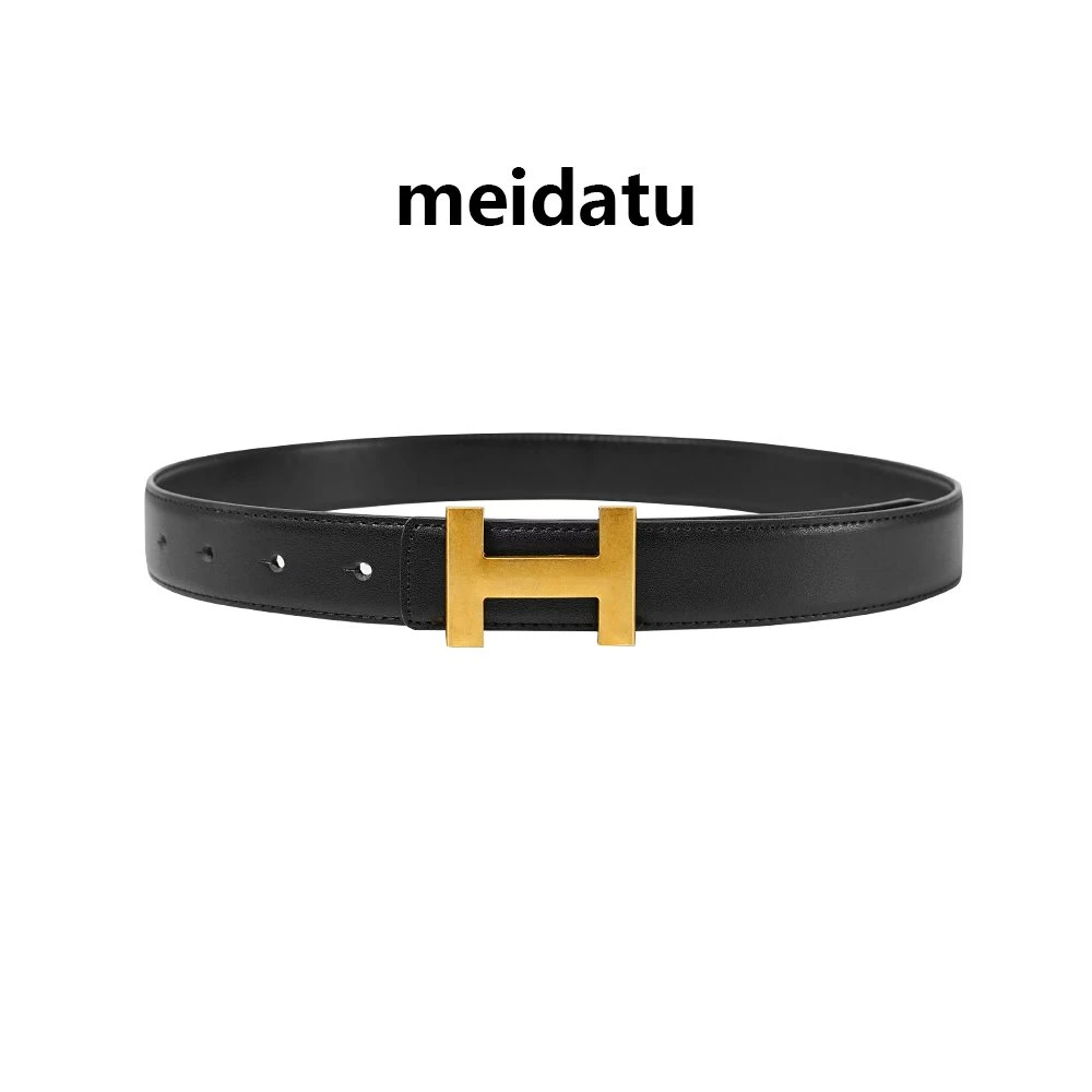 美哒兔时尚高级感H扣轻奢皮带B069