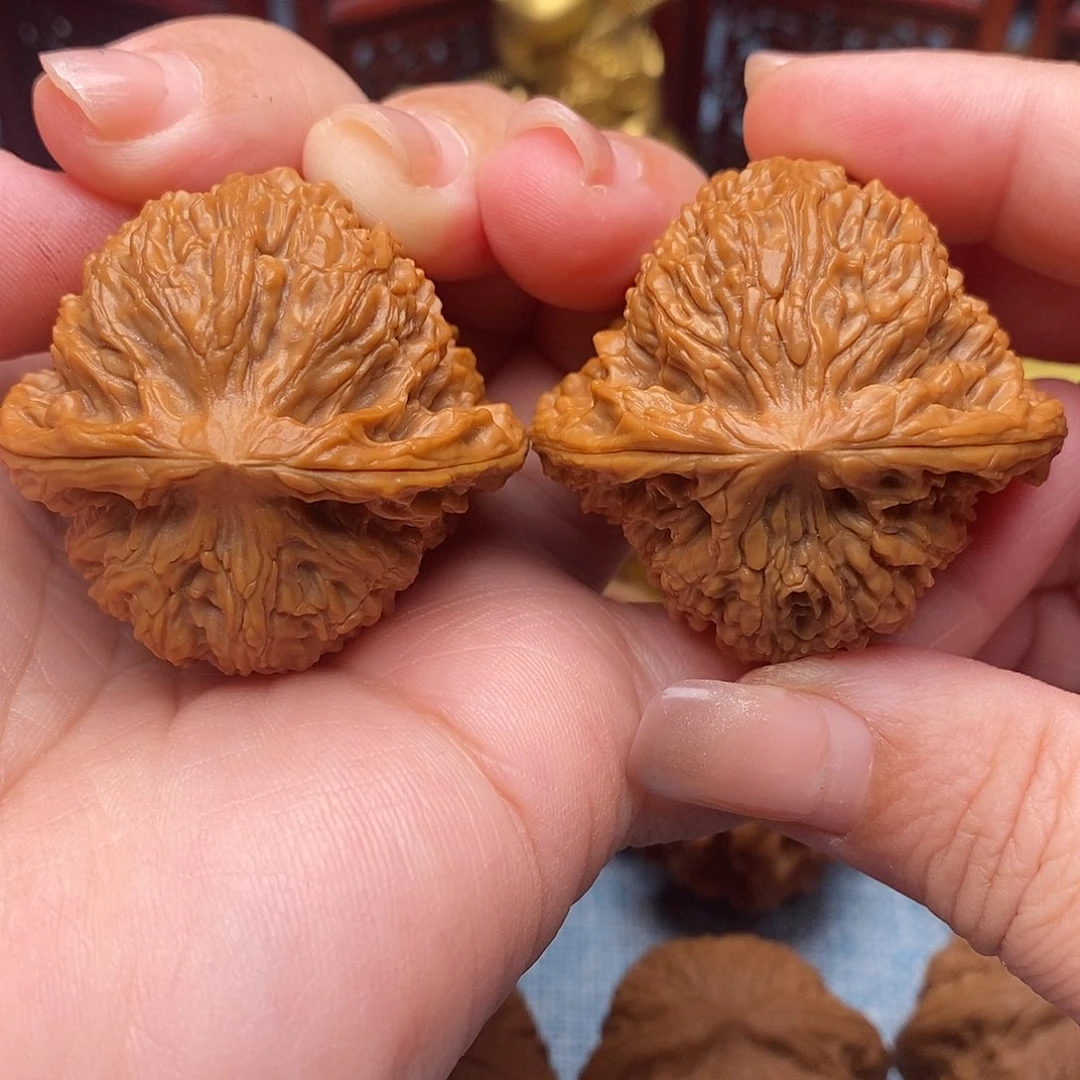 文玩核桃把件43.5全品绝配三角南疆