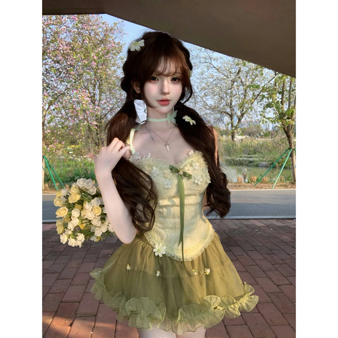 森林秘境 千金公主纯欲风法式上衣短裙开衫R6090-1H