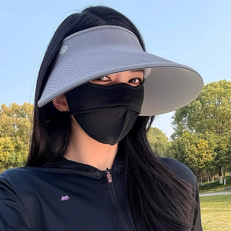 MOSIONDGE2025新款可折叠无痕空顶帽夏季防晒帽子防紫外线遮阳帽