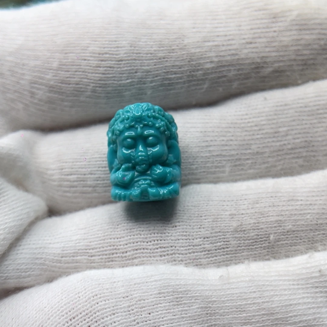 绿松石未镶嵌颈饰卡11.5-15-9.8