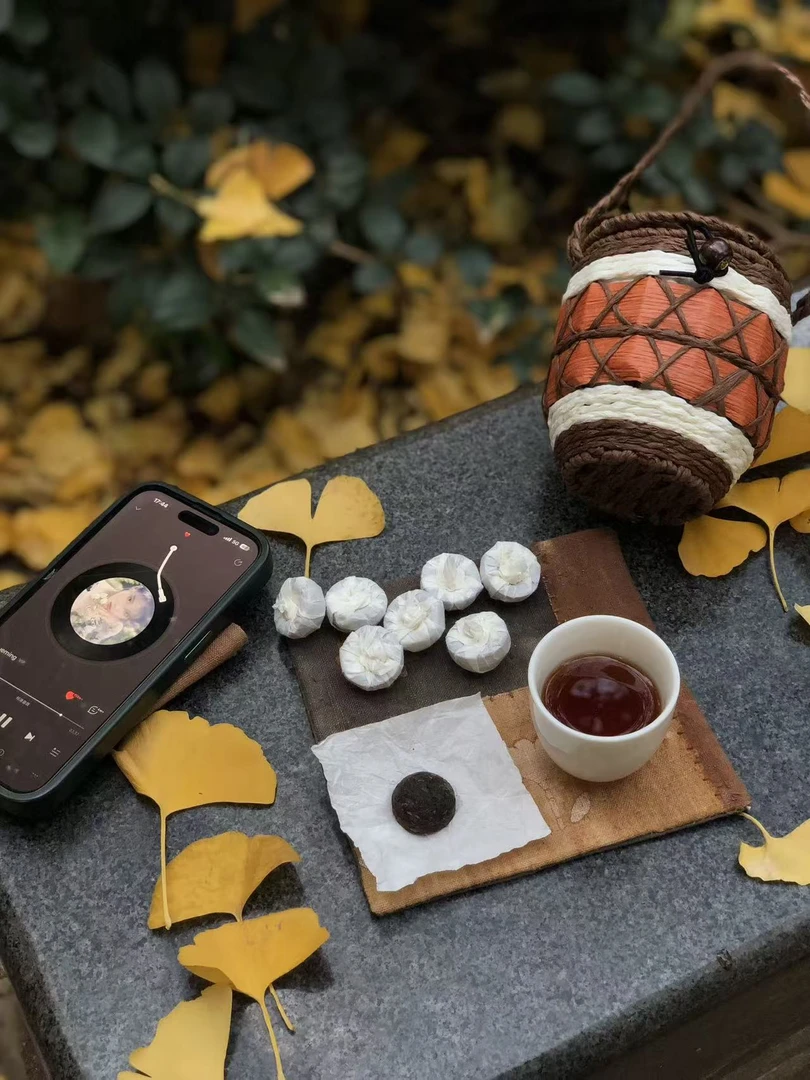 【糯米甜粥汤感熟茶】2017年糯米熟沱普洱茶熟茶5g*30颗