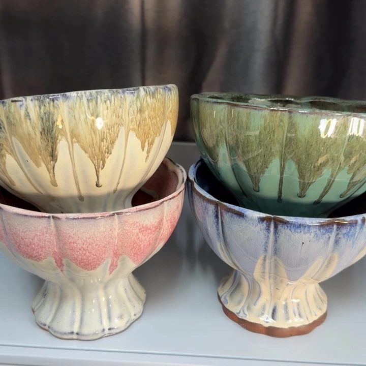 紫砂花盆口15高12，111111