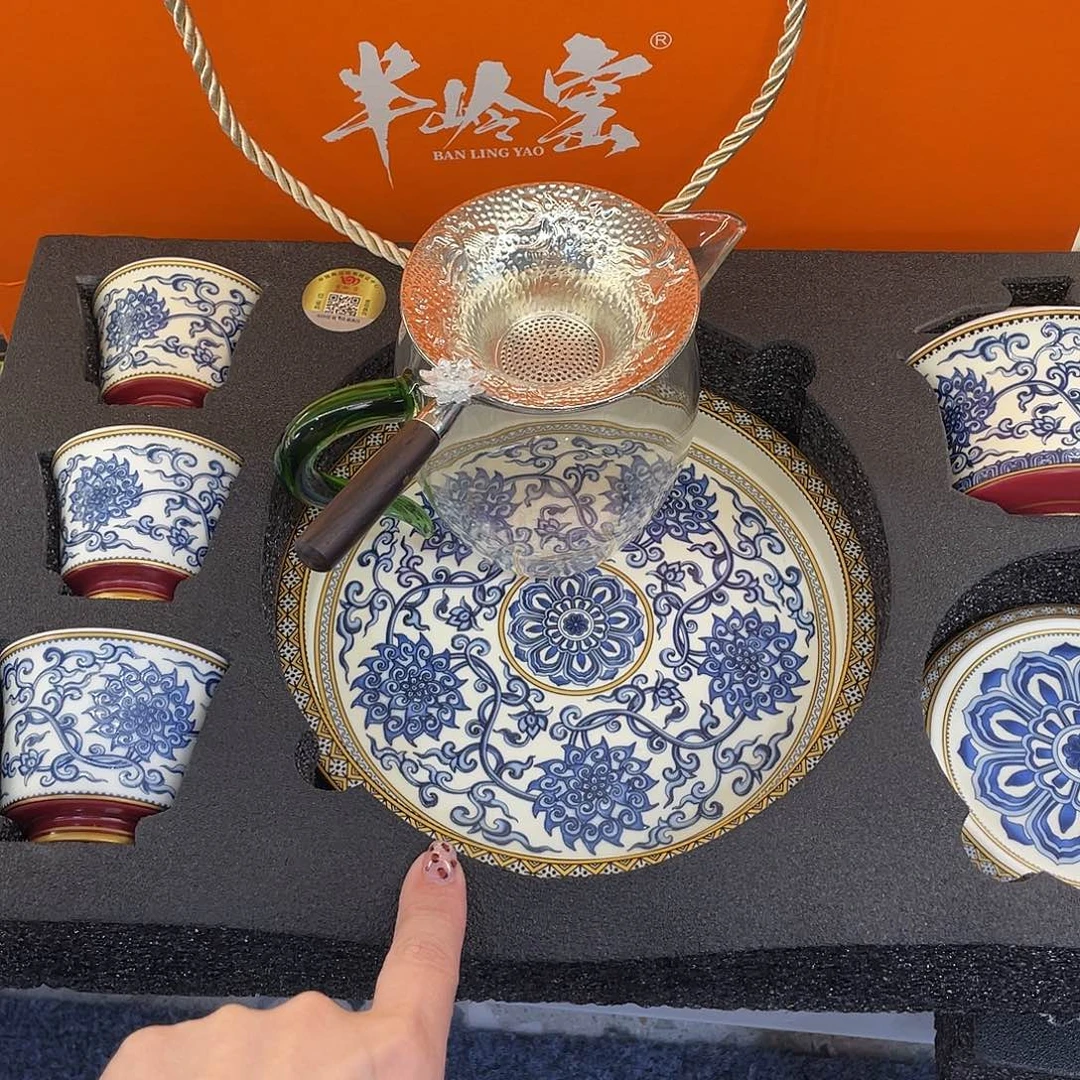 陶景德陶瓷盖碗茶具