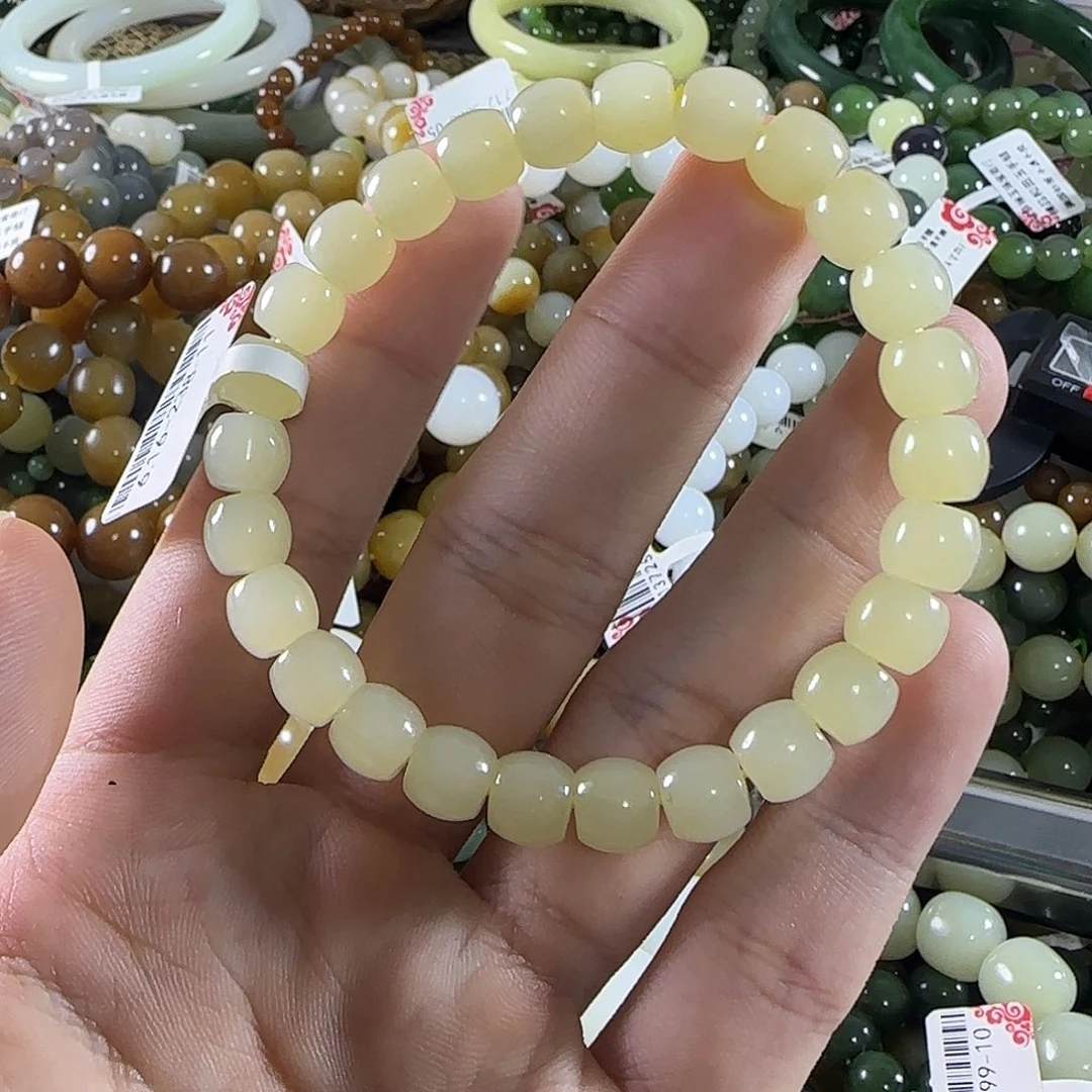和田玉未镶嵌手链278