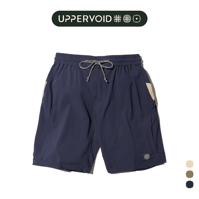 二普纬度时尚收纳短裤运动休闲夏季宽松考杜拉五分裤男女2106A