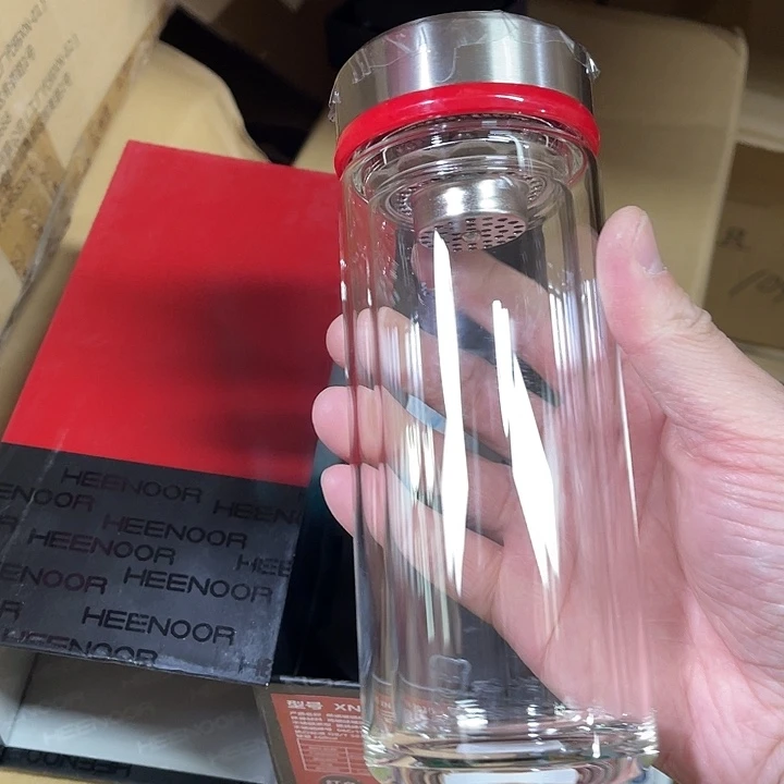 玻璃茶隔款希诺7030款红色盖