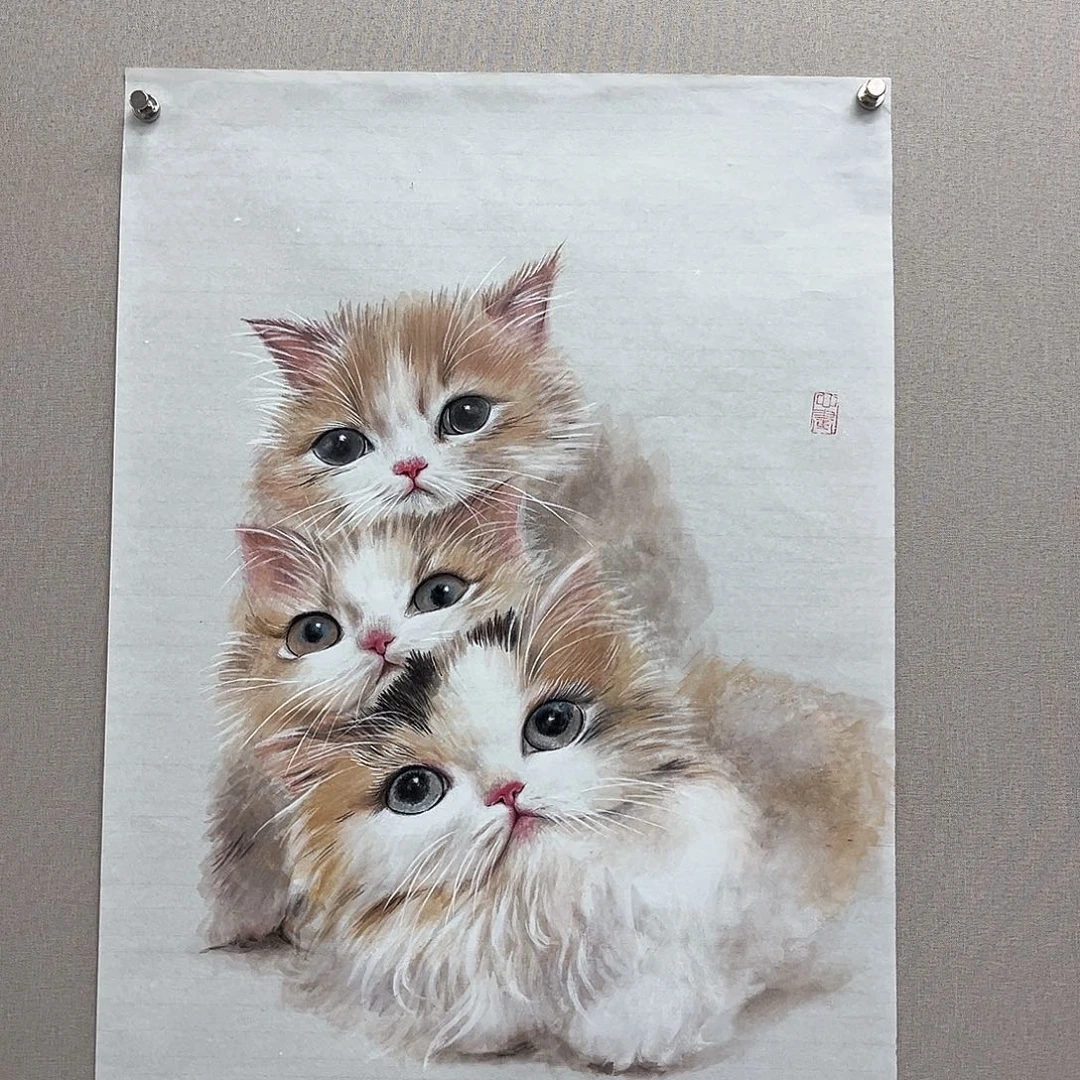 国画艺术家真人手绘