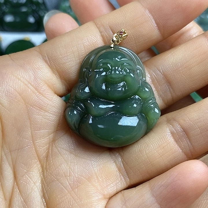 吊坠(不含链)未镶嵌和田玉（碧玉）