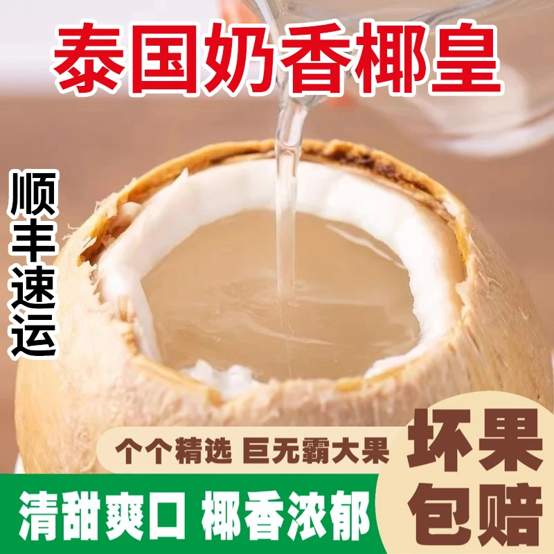 【顺丰速运】泰国丹嫩沙多核心产区椰皇2-8颗装椰青(350-700g/颗)