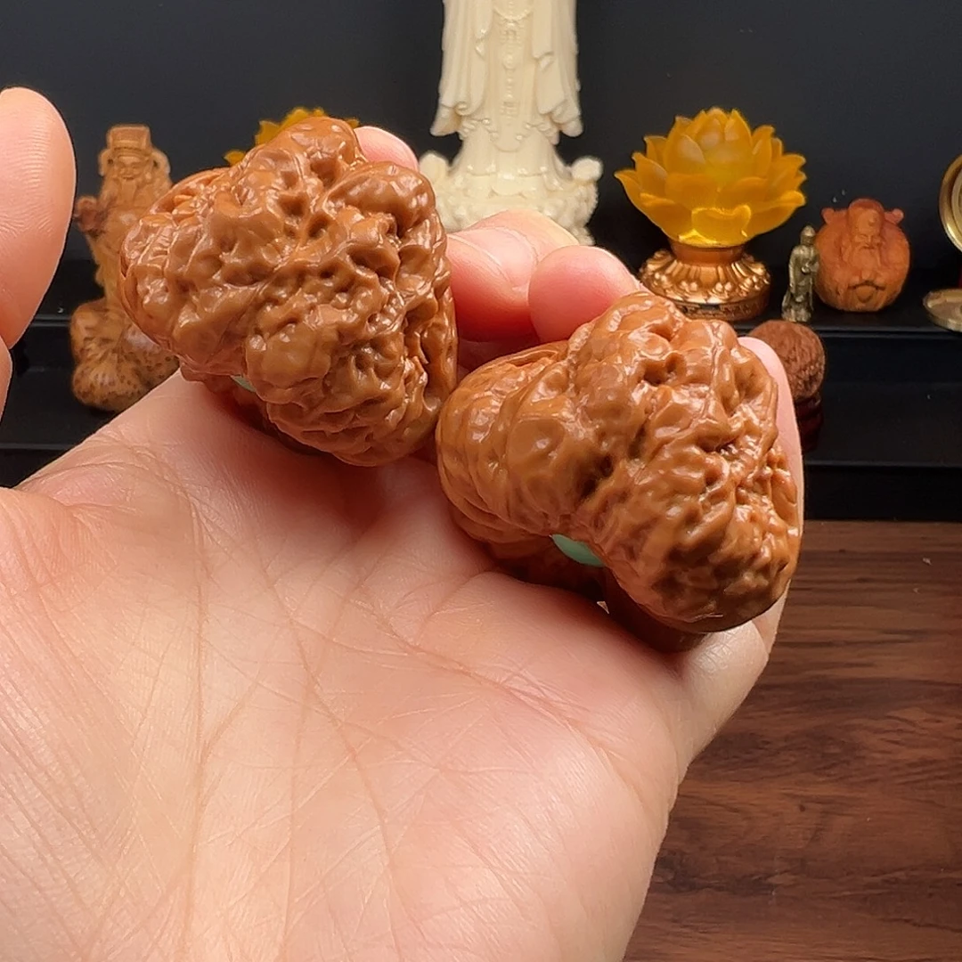 吊坠文玩核桃41三角蛤蟆头