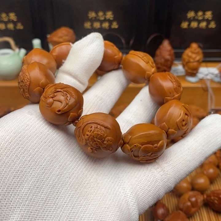 橄榄核手串许静健老师如意满壶