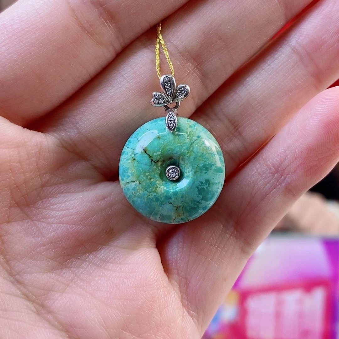 绿松石银S925镶嵌珠宝奇石