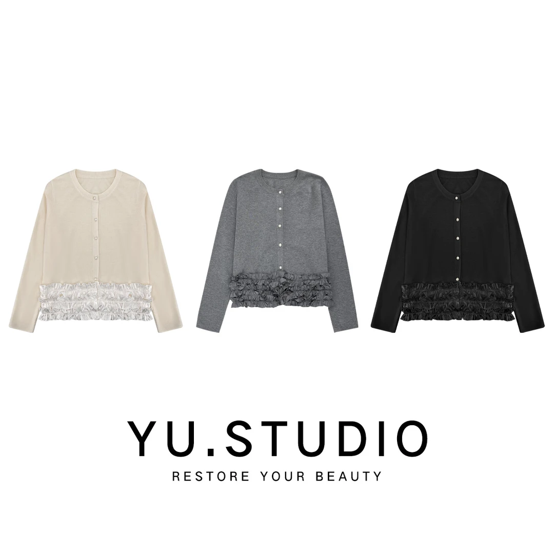 方和屿.女落肩袖春季INS风薄款毛针织衫针织衫时尚开衫2535