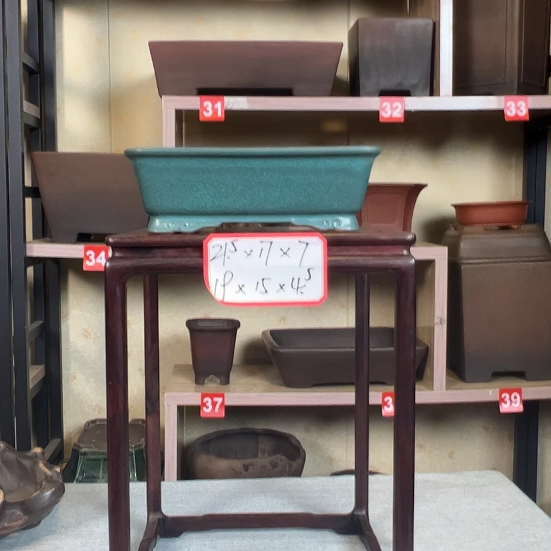 紫砂花盆高温织布釉老釉盆