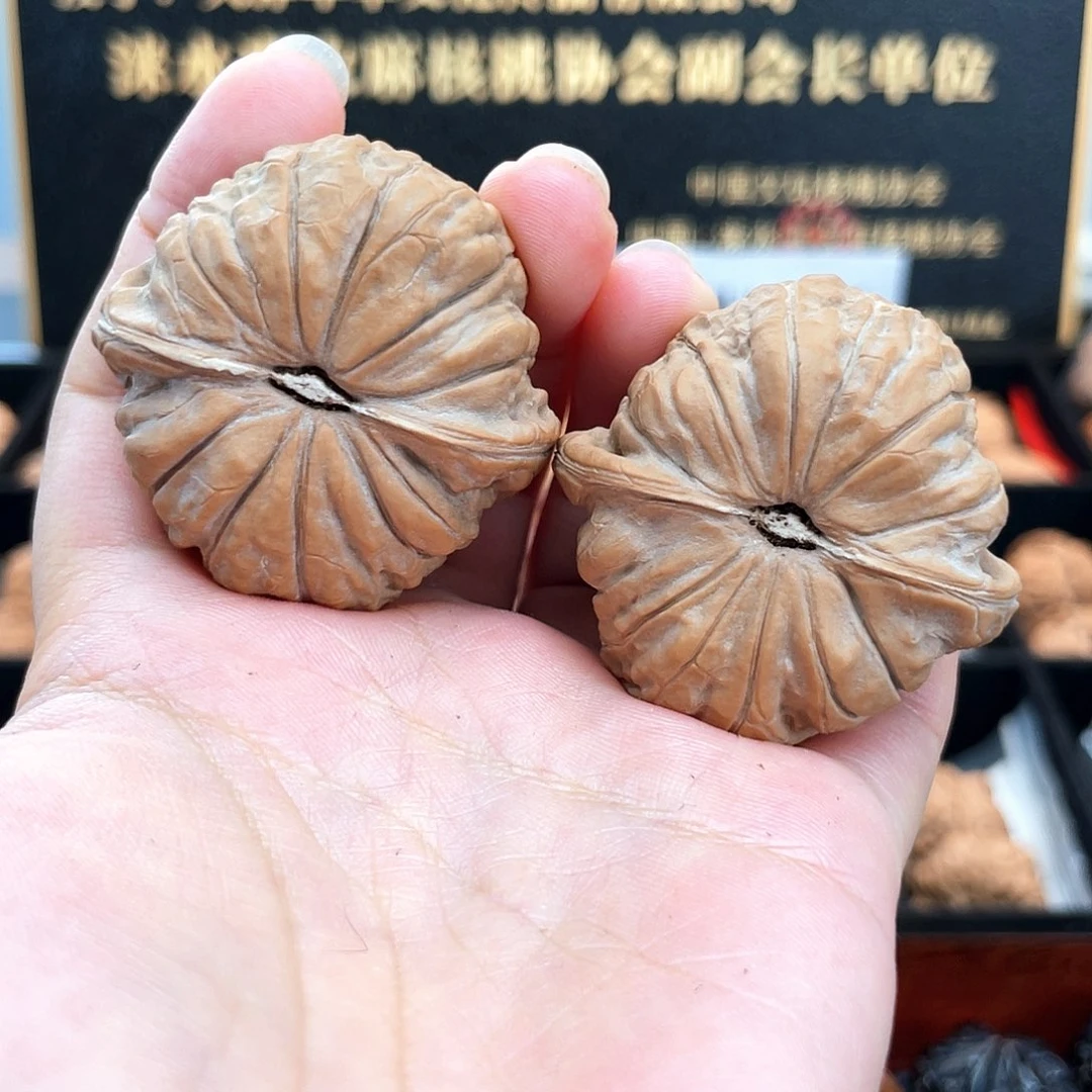 把件文玩核桃大*王S4401毕业级正圆平凹➕近正肩全品南瓜