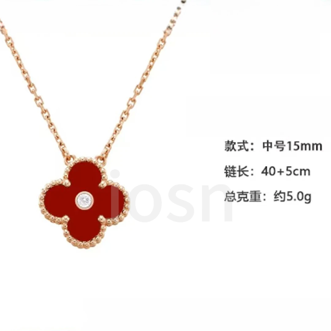 iosn 合金项链 旗舰店【单花带钻项链1.5】精致轻奢  气质百搭