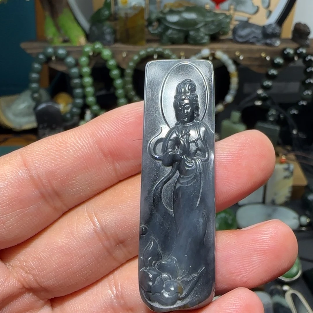 和田玉未镶嵌挂件南*