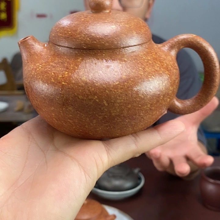 茶壶紫砂冷金黄文旦260左右的容量全手