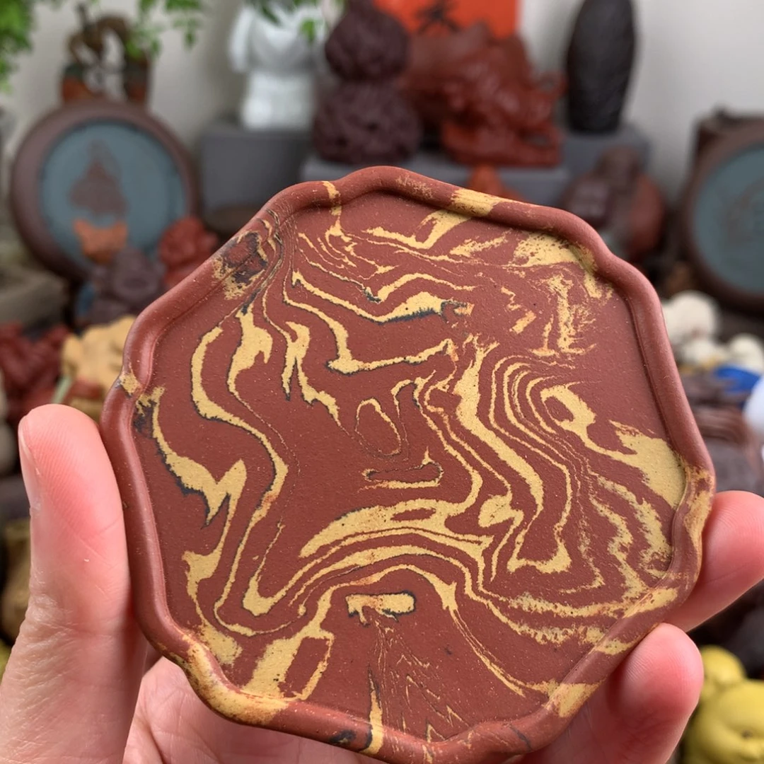 茶杯紫砂绞泥杯垫