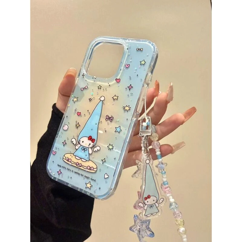 小天使猫咪适用iphone16promax苹果15手机壳14卡通13可爱12防摔11