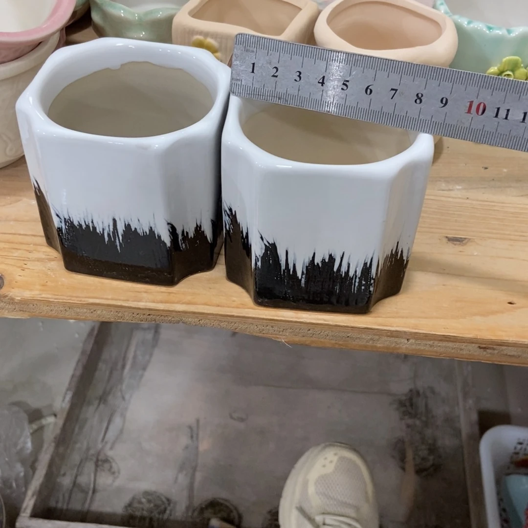 红陶高温陶瓷花盆