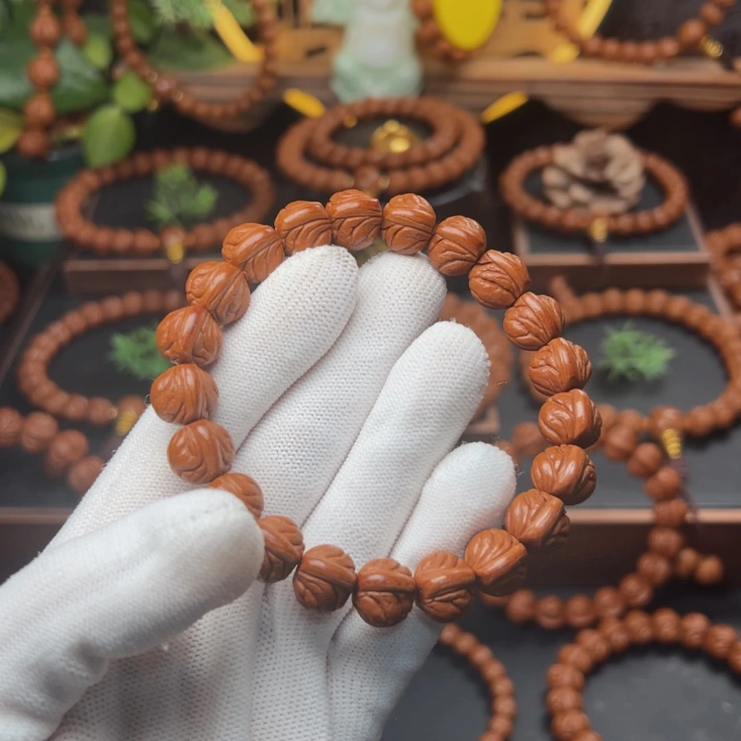 吊坠桃核1.2玉龙脊手串