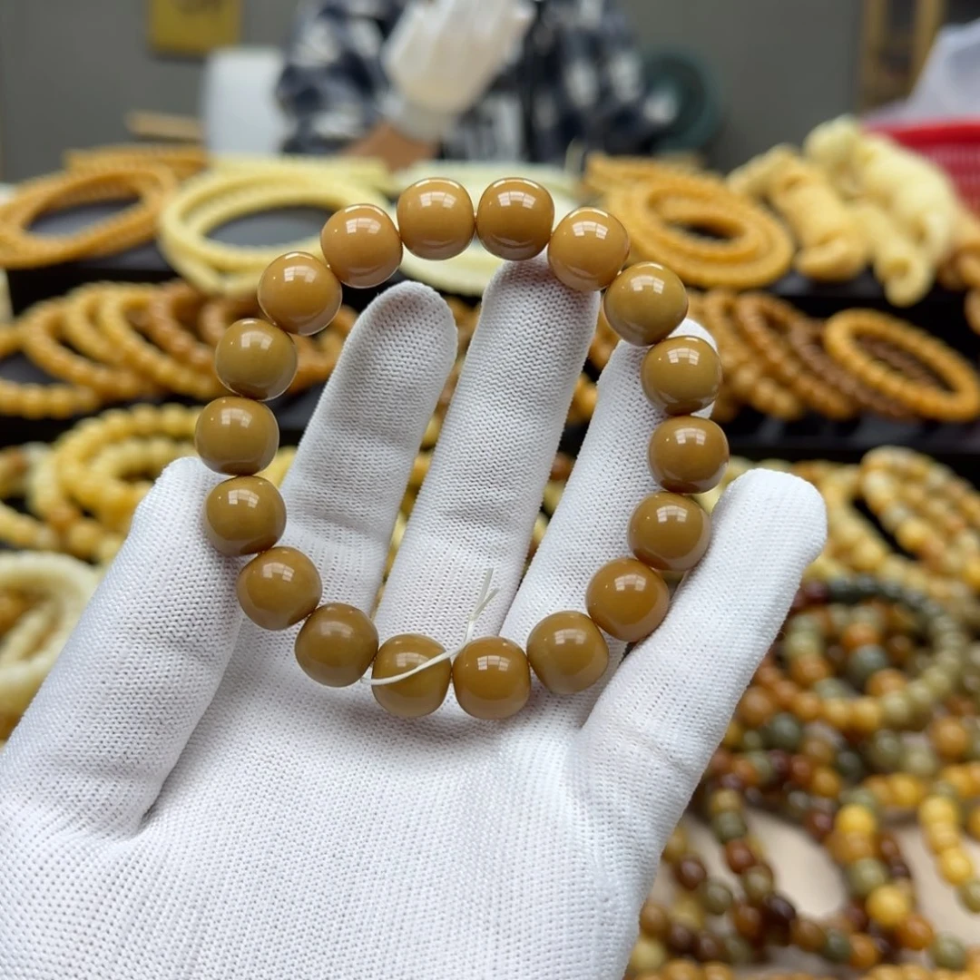 菩提根/象牙果手串13珑珠 11年 精工