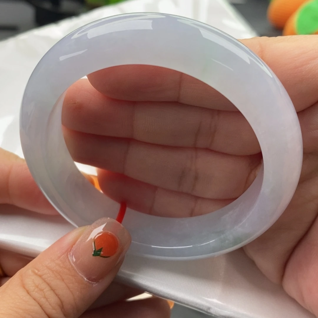 翡翠未镶嵌手镯55圈口