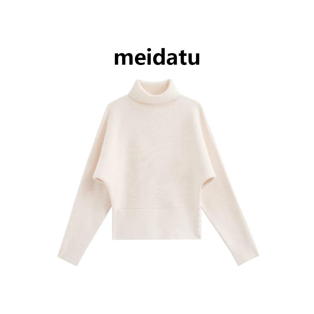 美哒兔（冬曲余韵）韩系别致收腰套头毛衣（小个子版）CM680-25Q