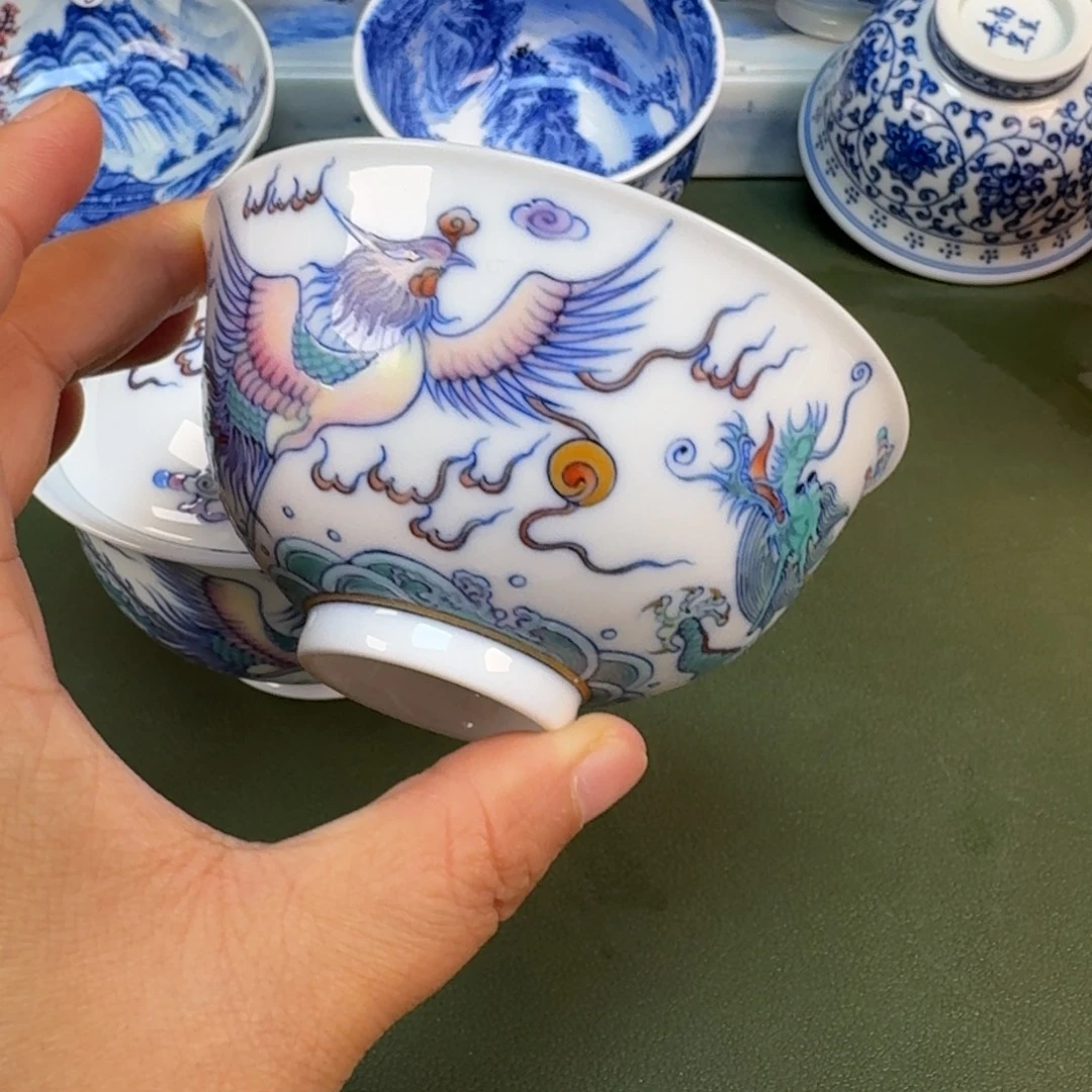 陶景德镇纯手绘茶具圆圆202