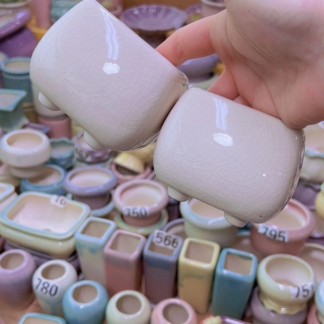 陶瓷花盆当场满12包邮