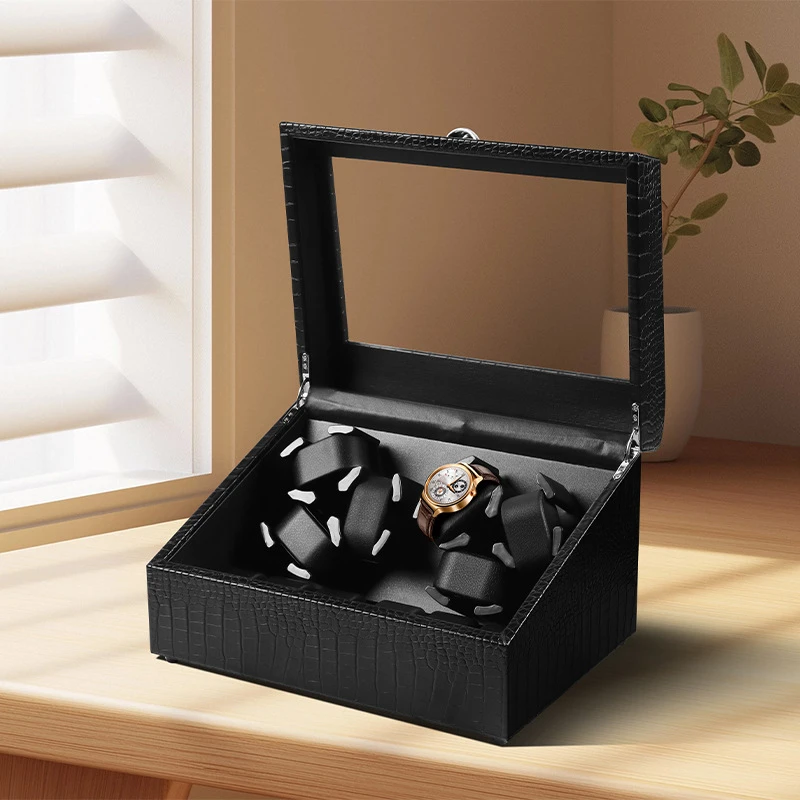 开盖自停摇表器大容量多表位自动晃表器机械表静音上链盒手表收纳