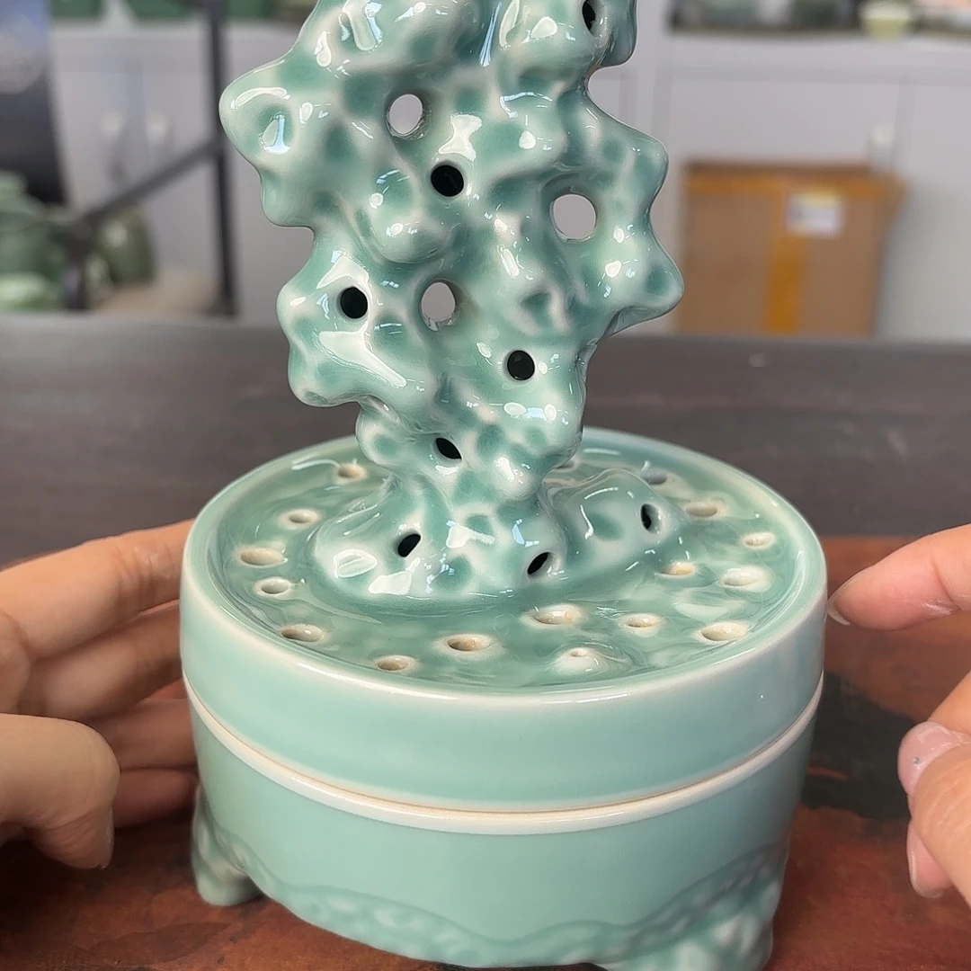 龙泉云间青瓷小米茶器